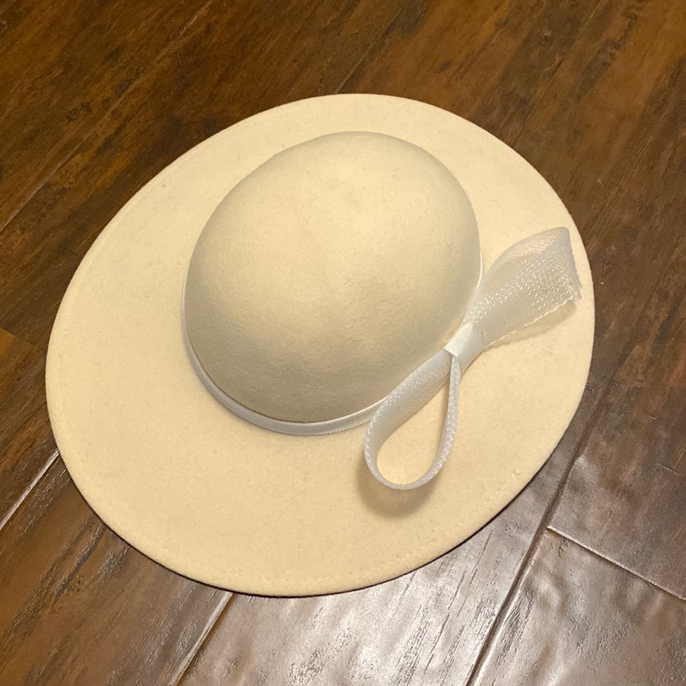 West of the Sun cream wool felt hat